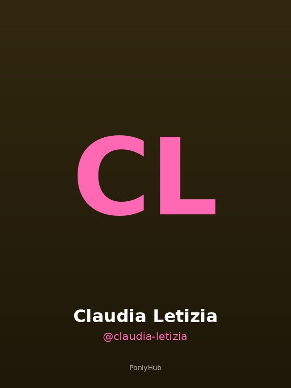 Claudia Letizia creator OnlyFans Italia ponlyhub