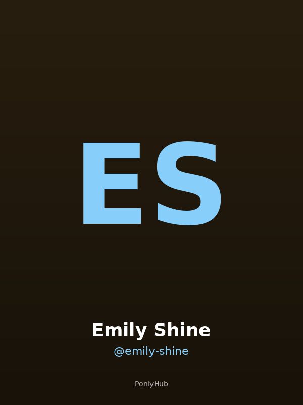 Emily Shine creator OnlyFans Italia ponlyhub