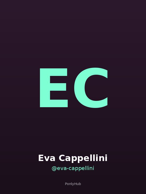 Eva Cappellini creator OnlyFans Italia ponlyhub