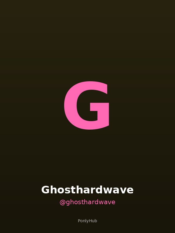 Ghosthardwave creator OnlyFans Italia ponlyhub