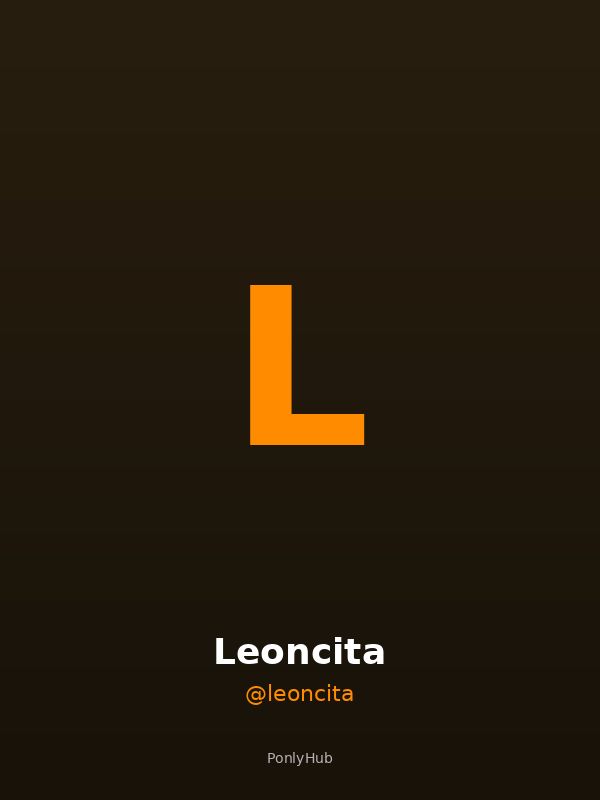 Leoncita creator OnlyFans Italia ponlyhub