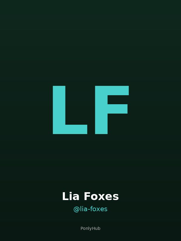 Lia Foxes creator OnlyFans Italia ponlyhub