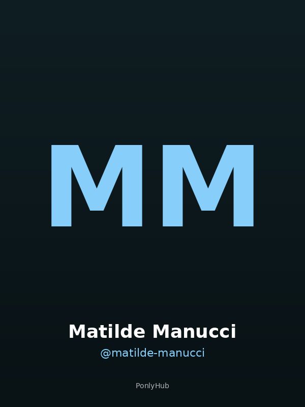 Matilde Manucci OnlyFans - Profilo e Foto