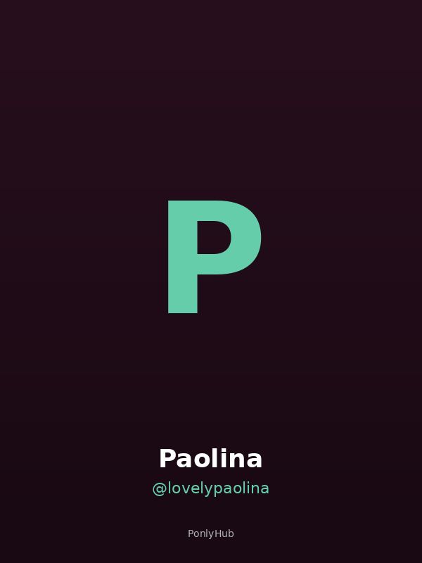 Paolina creator OnlyFans Italia ponlyhub